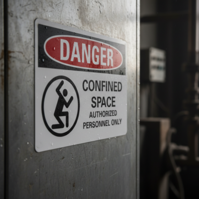 Danger Confined space authorized personnel only