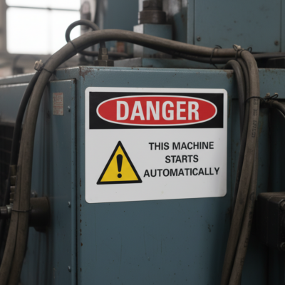 Danger This machine starts automatically