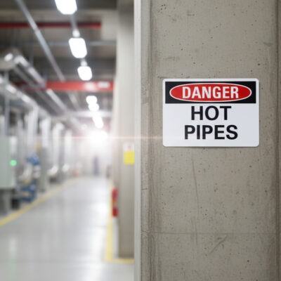 Danger Hot pipes