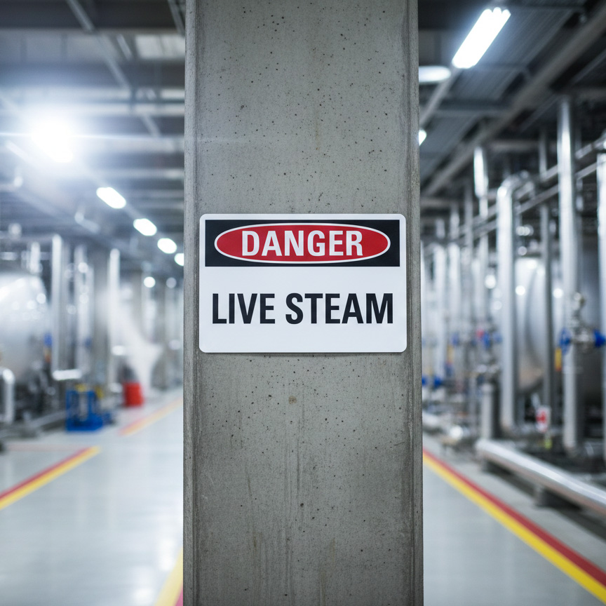 Danger Live steam