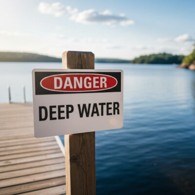 Danger Deep water
