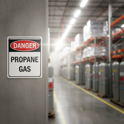 Danger Propane gas