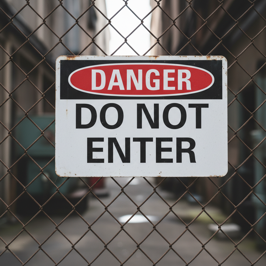 Danger Do not enter - Image 2