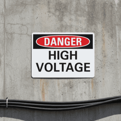 Danger High voltage