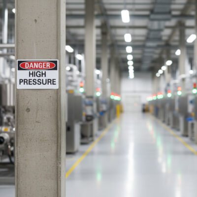 Danger High pressure