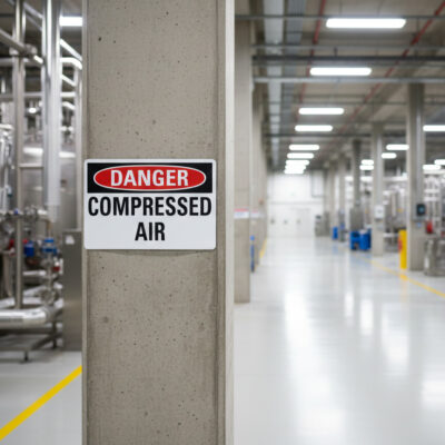 Danger Compressed air