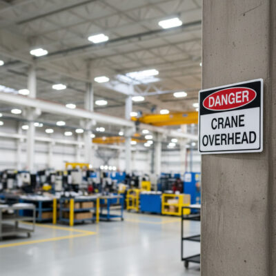 Danger Crane overhead