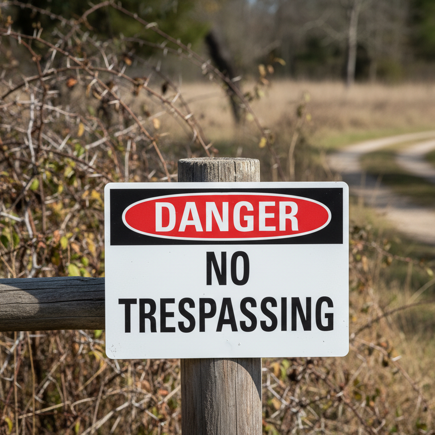 Danger No trespassing - Image 2