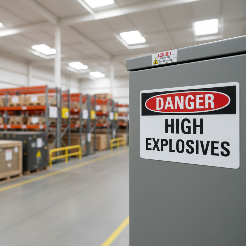Danger High explosives