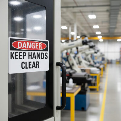 Danger Keep hands clear