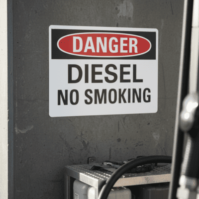 Danger Diesel no smoking