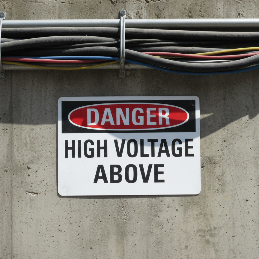 Danger High voltage above - Image 2