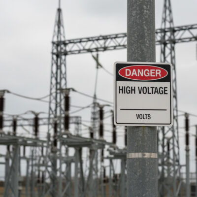 Danger High voltage volts