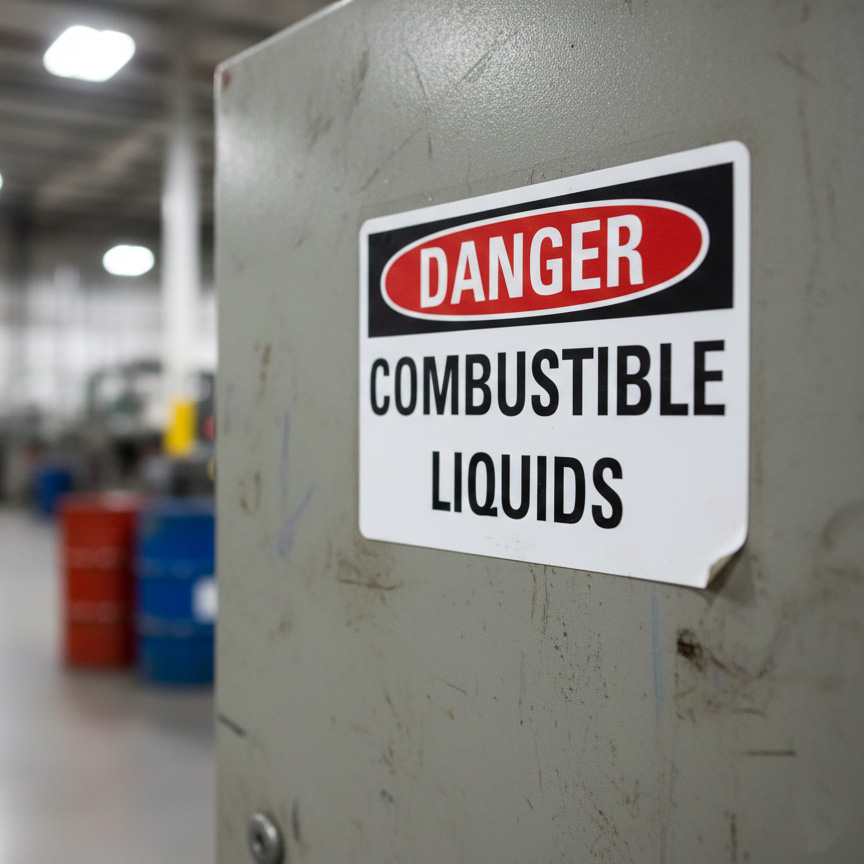 Danger Combustible liquids