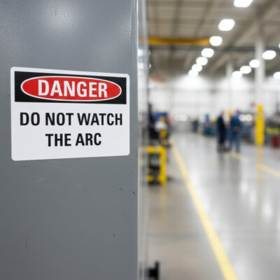 Danger Do not watch the arc