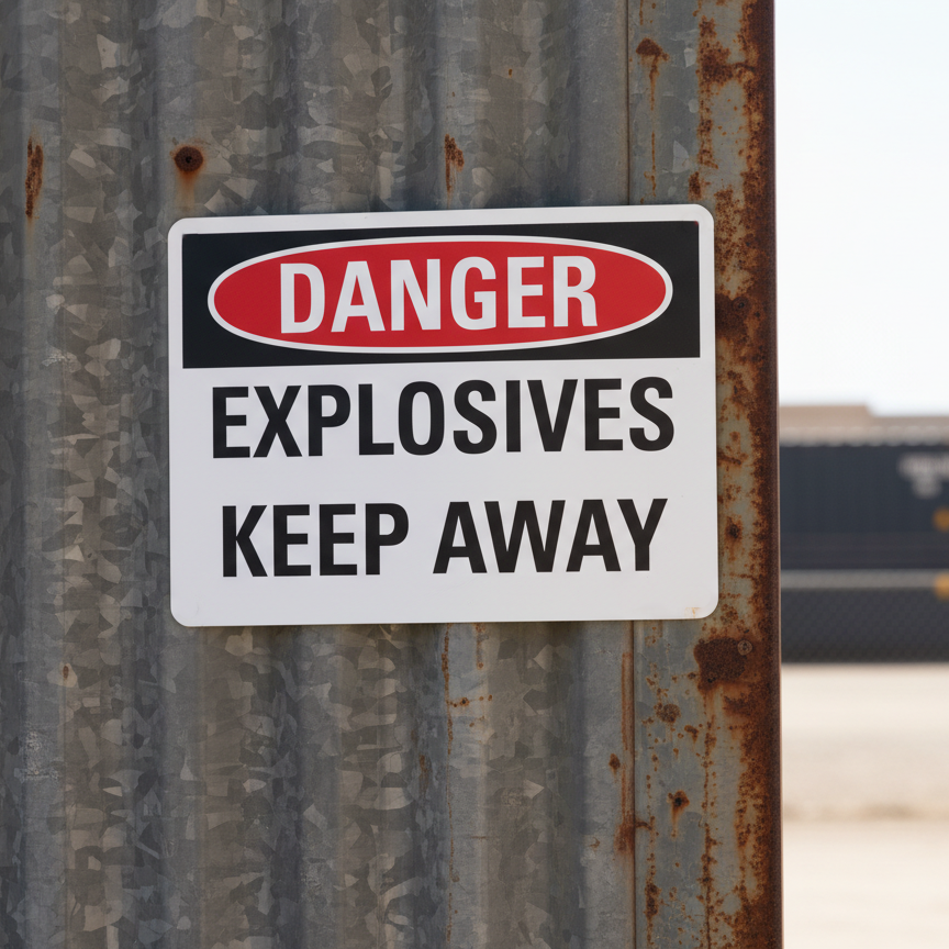Danger Explosives keep away - Image 2
