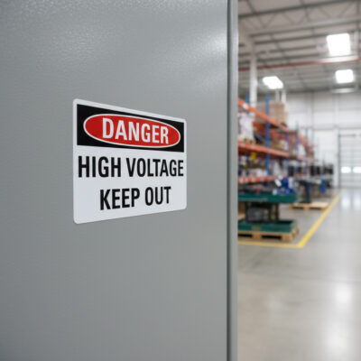 Danger High voltage keep out