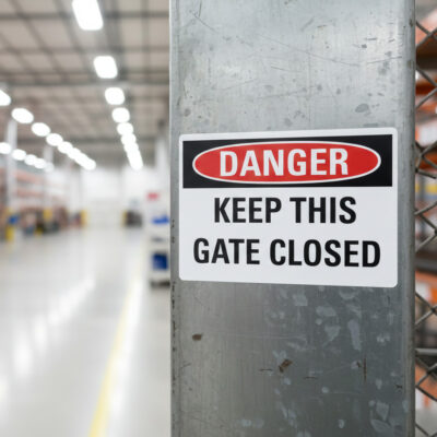 Danger Keep this gate closed