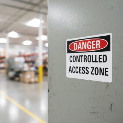 Danger Controlled access zone