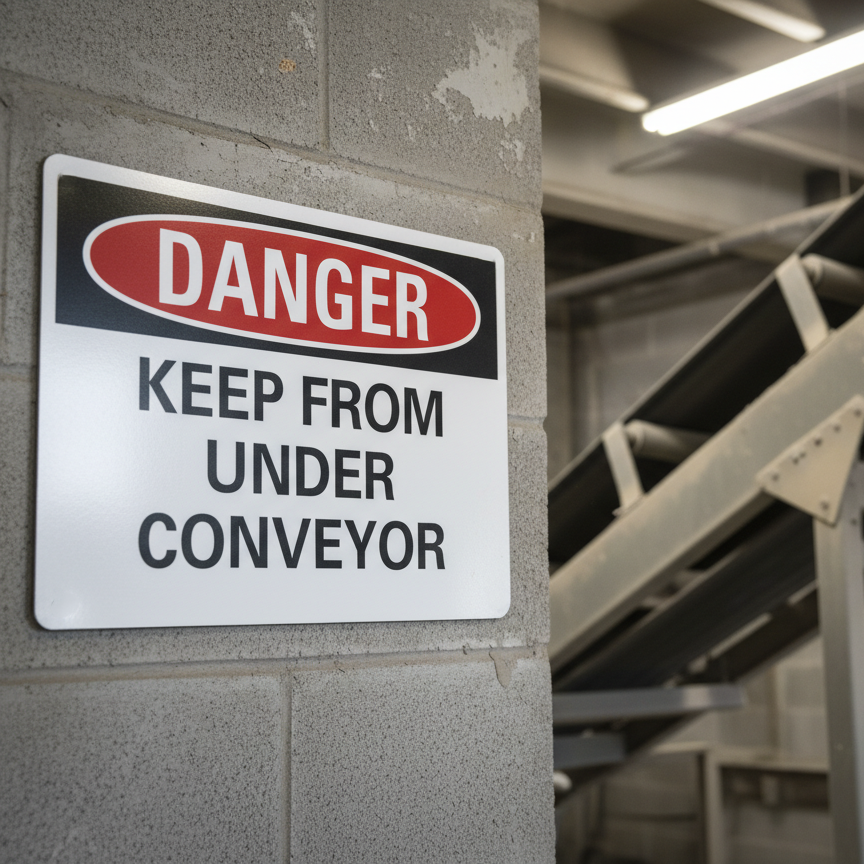 Danger Keep from under conveyor - Image 2