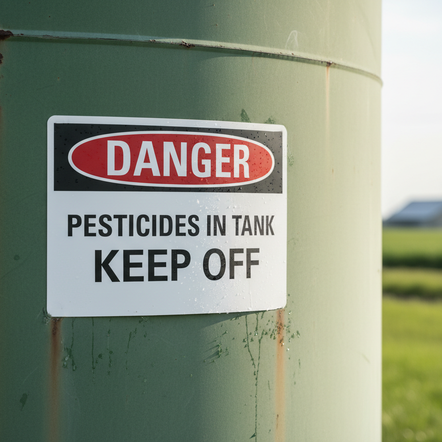 Danger Pesticides tank keep off - Image 2