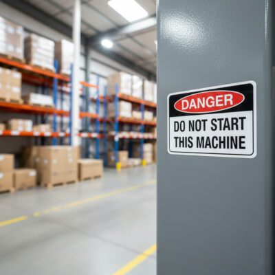 Danger Do not start this machine