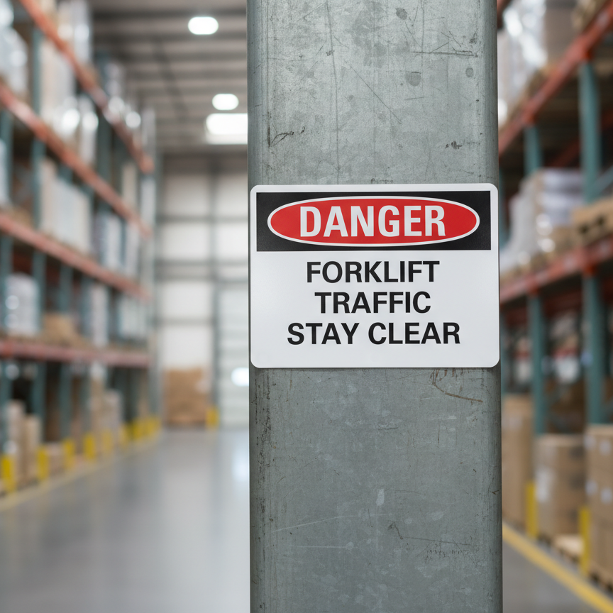 Danger Forklift traffic stay clear - Image 2