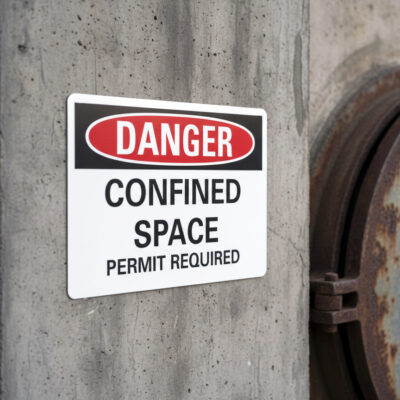 Danger Confined space permit required