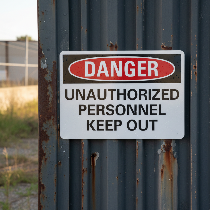 Danger Unauthorized personnel keep out - Image 2