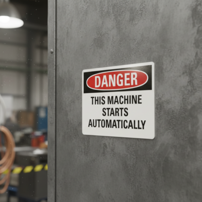 Danger This machine starts automatically