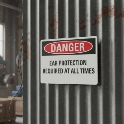 Danger Ear protection required at all times