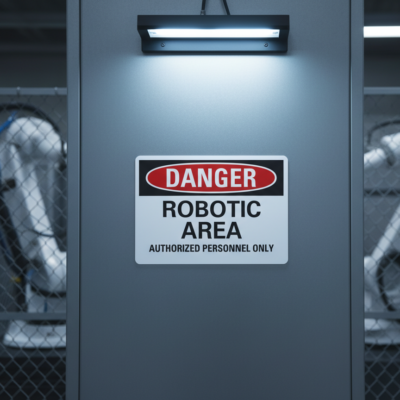 Danger Robotic area authorized personnel only