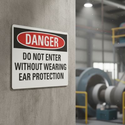 Danger Do not enter without wearing ear protection