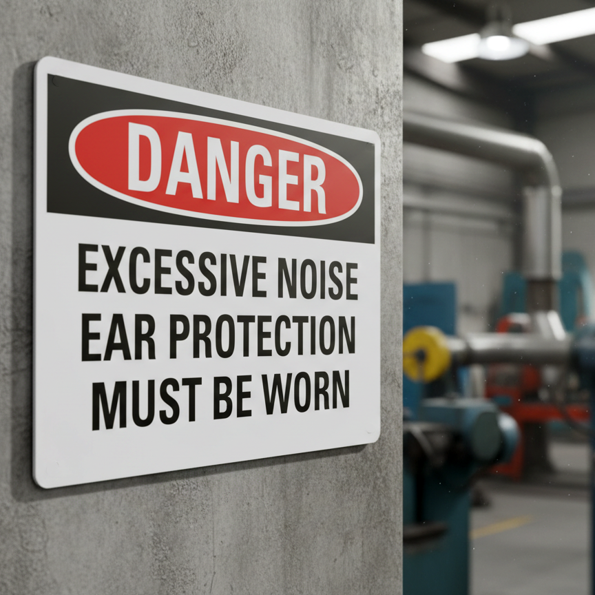 Danger Excessive noise ear protection must be worn