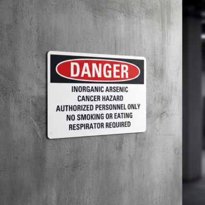 Danger Inorganic arsenic cancer hazard authorized