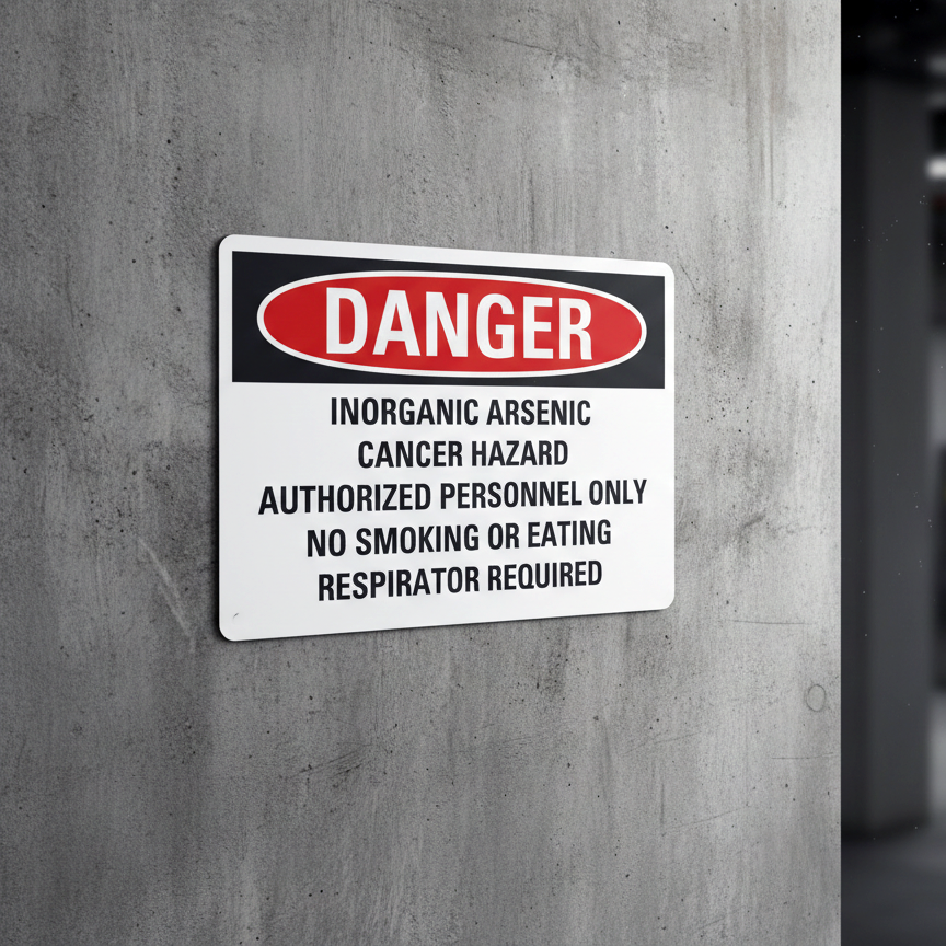 Danger Inorganic arsenic cancer hazard authorized