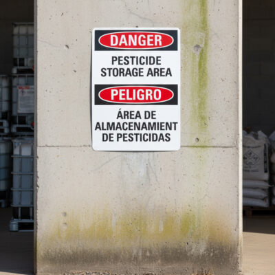 Pesticide Storage Area/Area De Almacenamiento