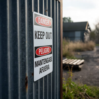Keep Out/Mantengase Afuera