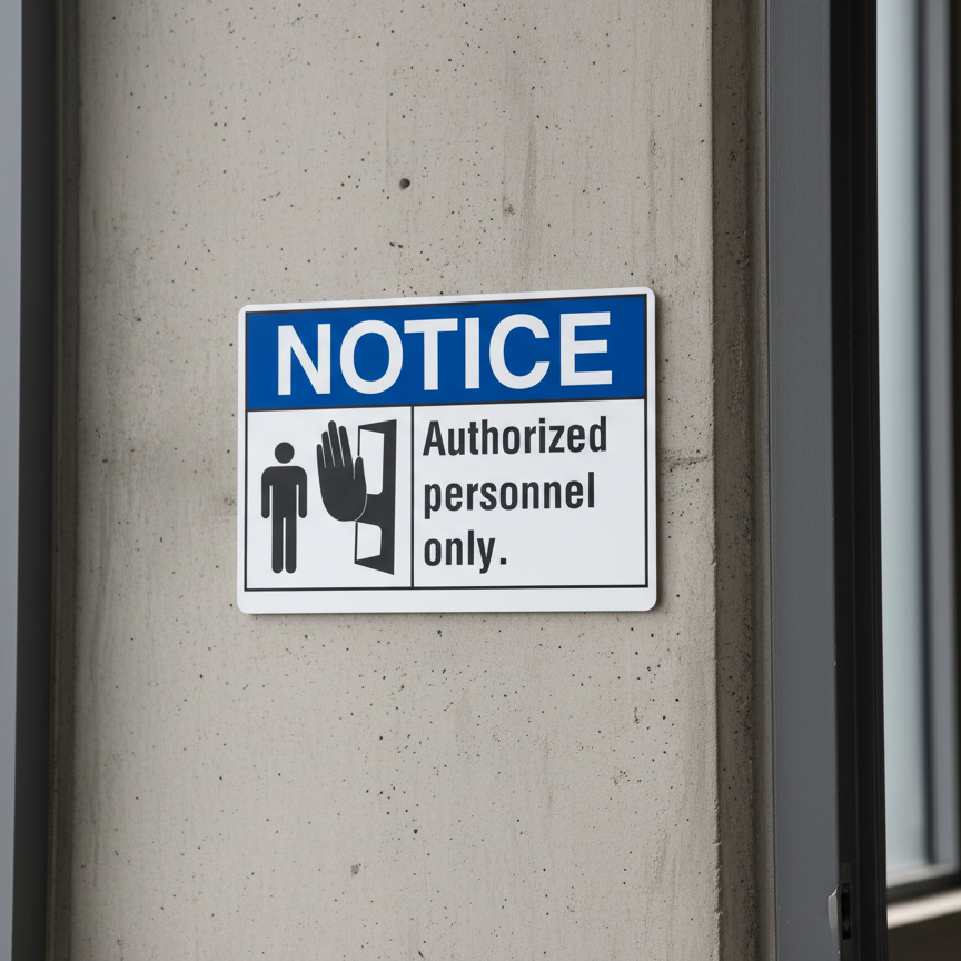 Notice Authorized personnel only