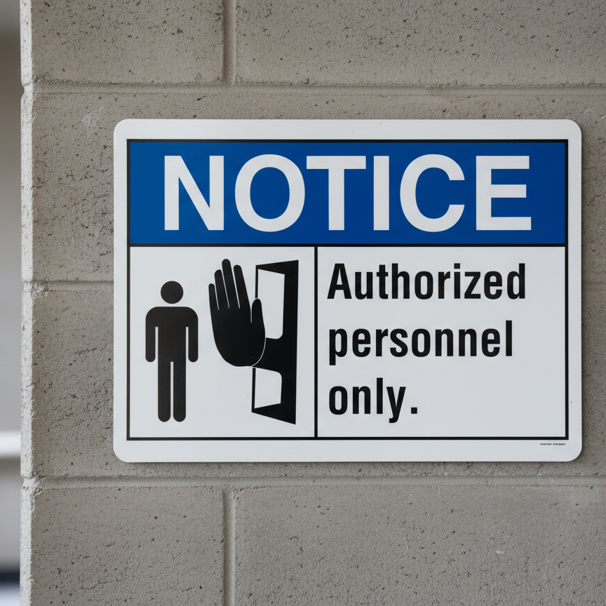 Notice Authorized personnel only - Image 2