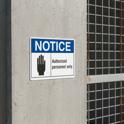 Notice Authorized personnel only