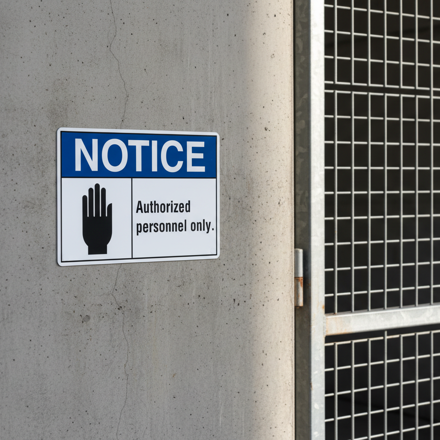 Notice Authorized personnel only - Image 2