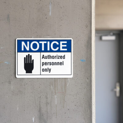 Notice Authorized personnel only