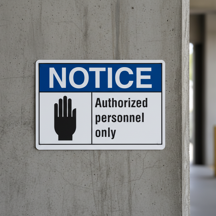 Notice Authorized personnel only - Image 2