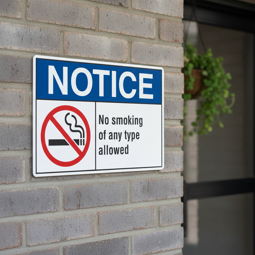 No smoking of any type allowed English - Image 2