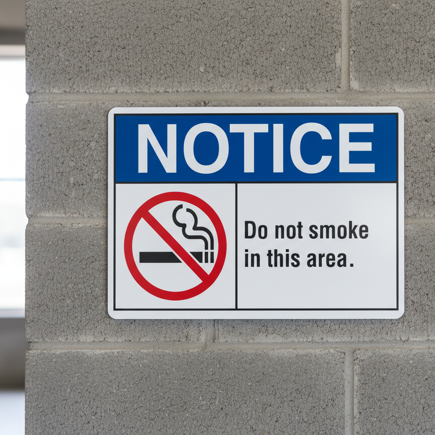Do not smoke in this area English - Image 2