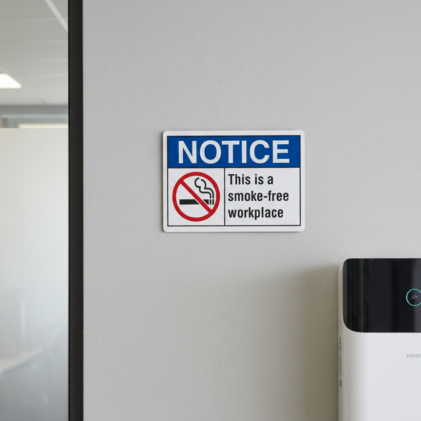 This is a smoke-free workplace English - Image 2