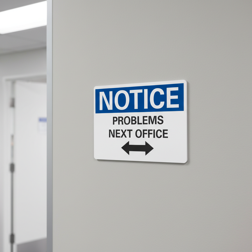 Notice Problems next office - Image 2