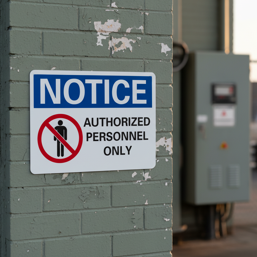 Notice Authorized personnel only