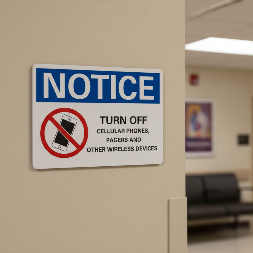 Notice Turn off cellular phones pagers and other - Image 2